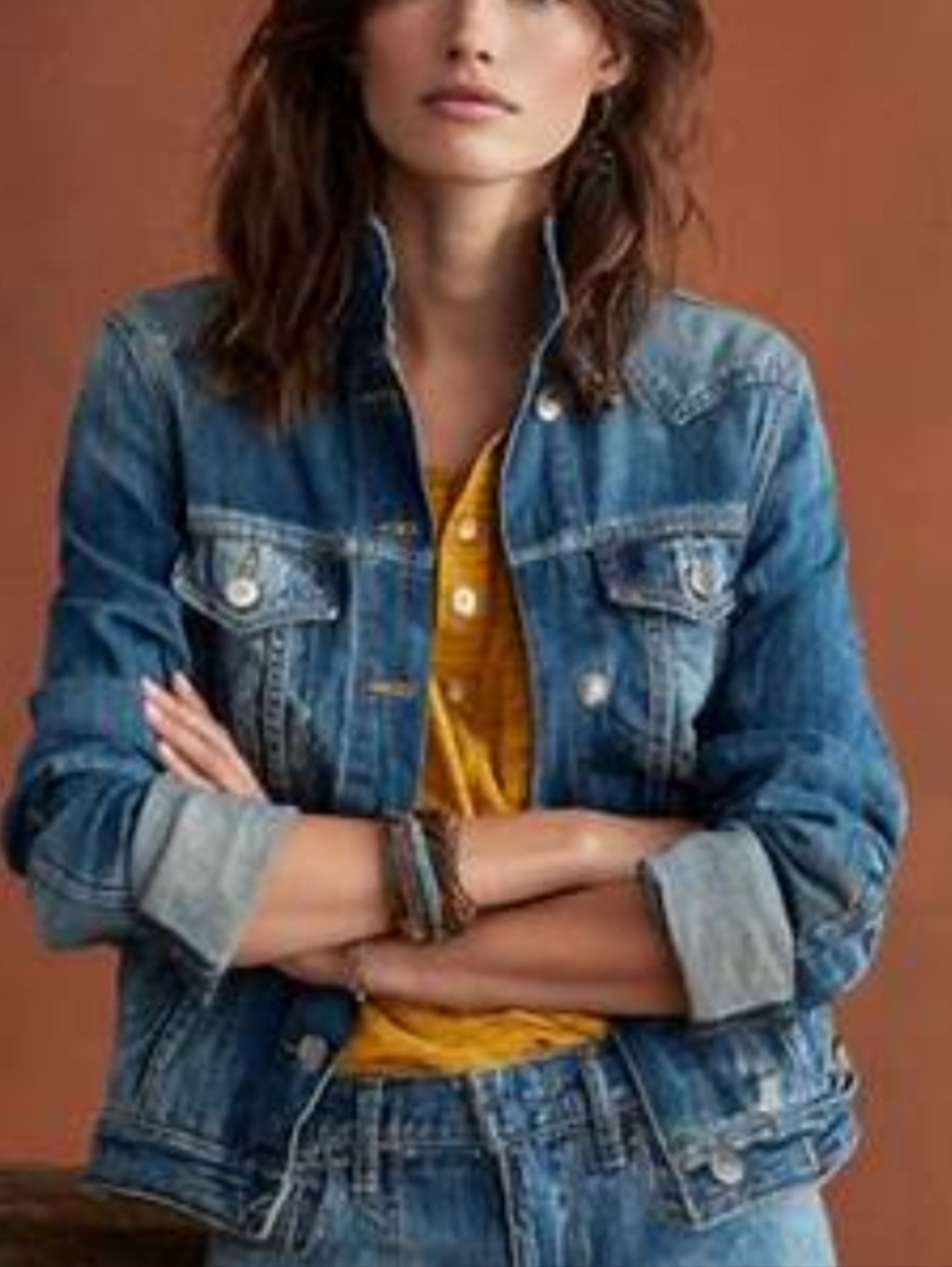 Pilcro Sample Letterpress Denim Jacket, Small, nwot. Super Cute